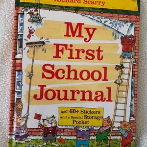 NWT Richard Scarry kids journal with stickers NEW